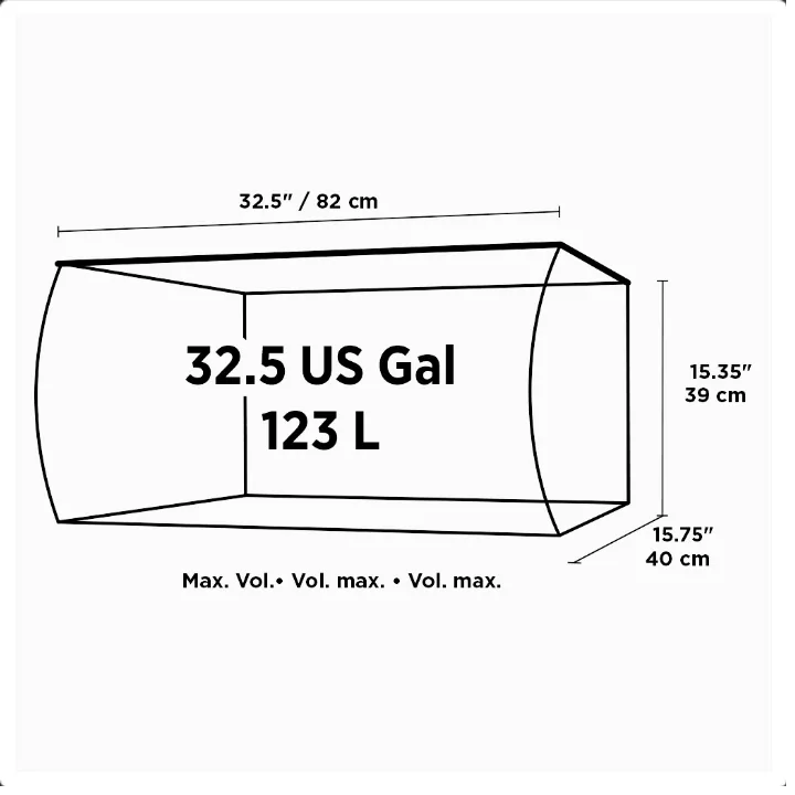 Fluval Sea Flex Saltwater Aquarium Kit 123L- Black - Image 4