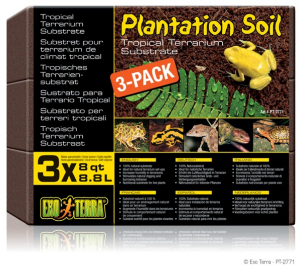 Exo Terra Plantation Soil for terrarium