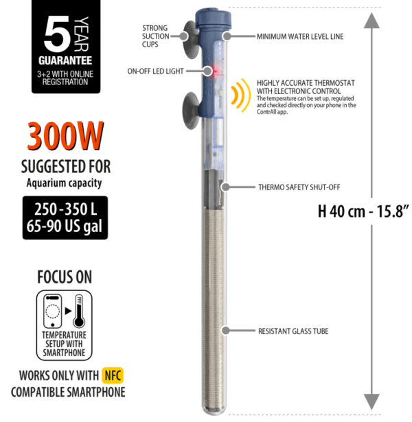 Scuba Contactless/App Controlled Heater 300W - Image 2