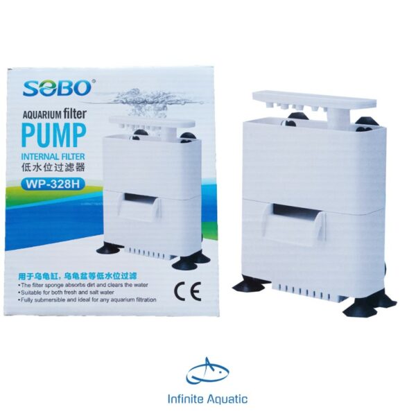 SOBO Aquarium Internal Filter WP-328H - aquascape