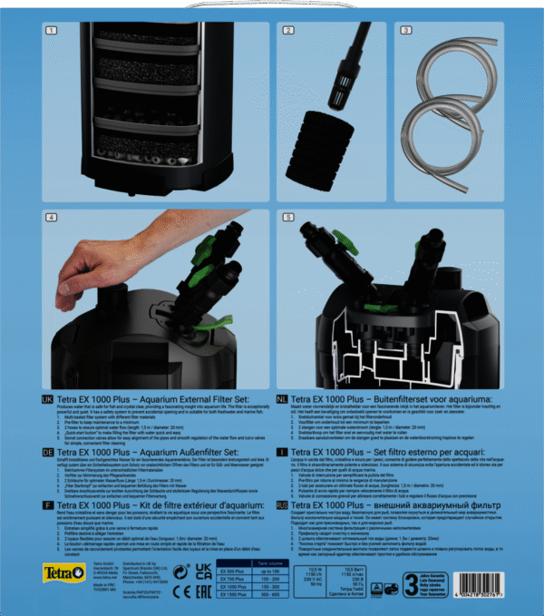 Tetra EX 1000 plus complete external filter set - Image 5